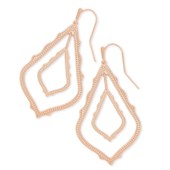 KENDRA SCOTT • Rose Gold Simon Drop Earrings - Picture 2 of 3